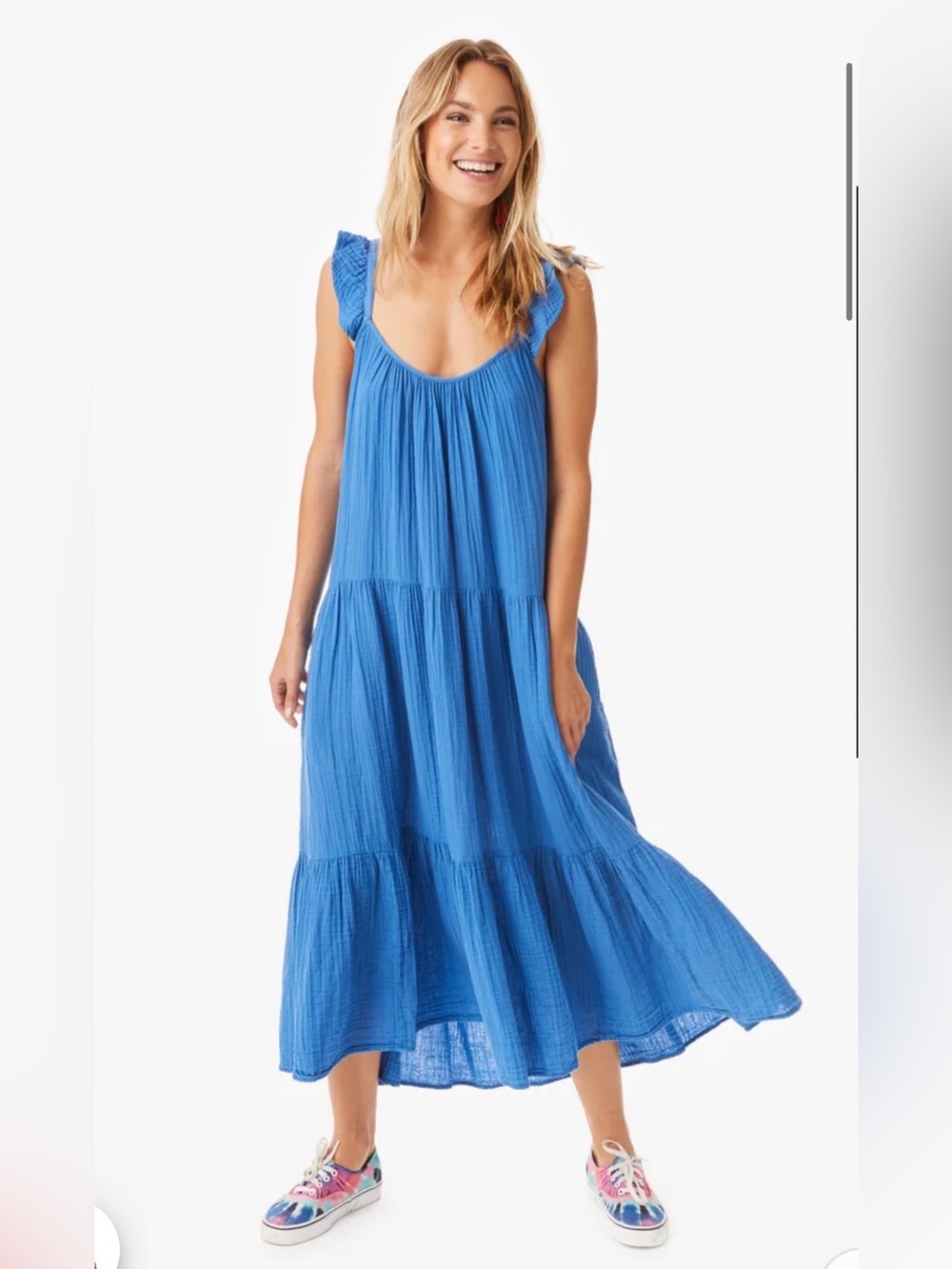 Xirena Rumer Midi Dress in Blue Size Small